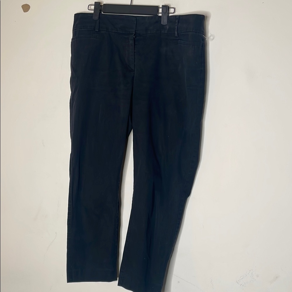 LOFT Black Ankle Cropped Jeans